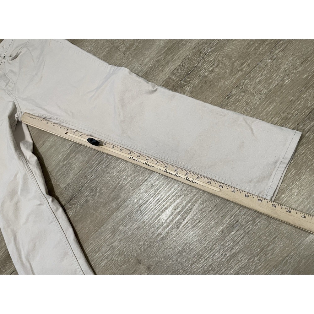 H&M Jeans Mens Size 29x30 Cream Beige Regular Fit Straight Jeans - Picture 6 of 8